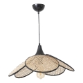 Kábeles csillár FUME 1xE27/40W/230V átm. 45 cm fekete/bézs