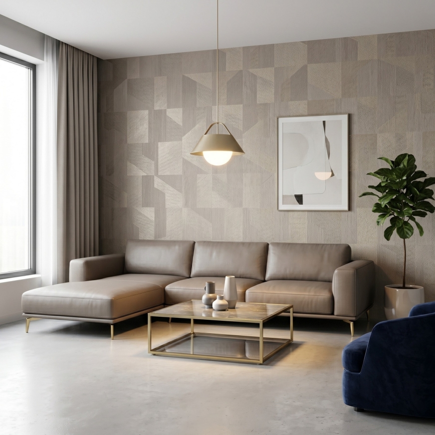 Kábeles csillár FUNDA 1xE27/15W/230V bronzszínű