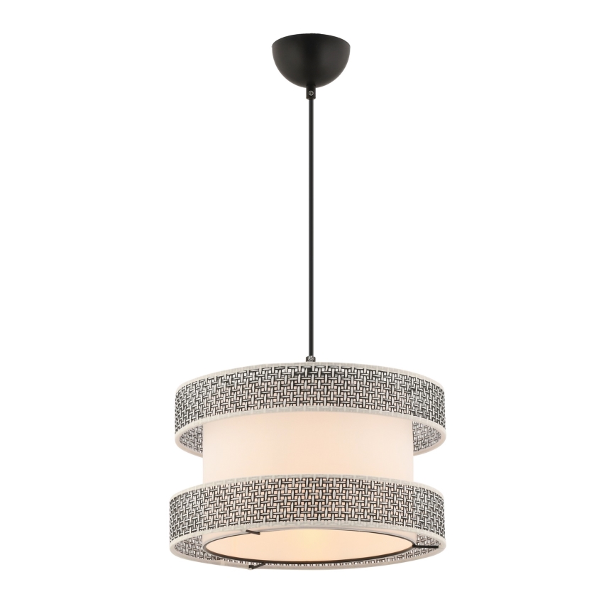 Kábeles csillár HALO 1xE27/60W/230V krémszínű/szürke