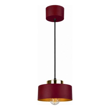 Kábeles csillár IGNIA 1xE27/60W/230V bordó/arany
