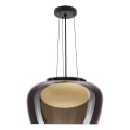 Kábeles csillár INSIEME 1xGX53/10W/230V, átm. 38 cm, füstfekete