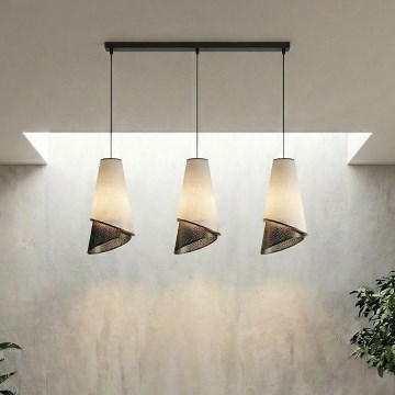 Kábeles csillár MODA 3xE27/15W/230V szürke/fekete