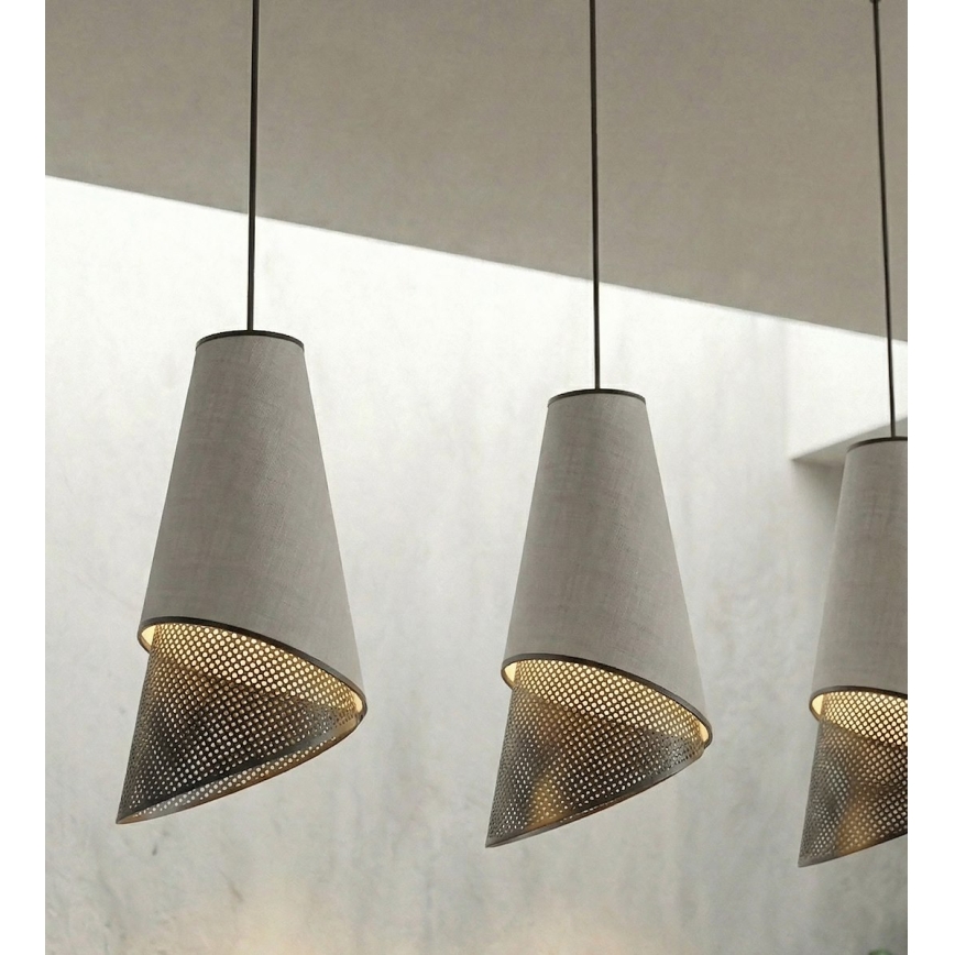 Kábeles csillár MODA 3xE27/15W/230V szürke/fekete