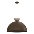 Kábeles csillár NEVIS 1xE27/15W/230V Ø 50 cm barna
