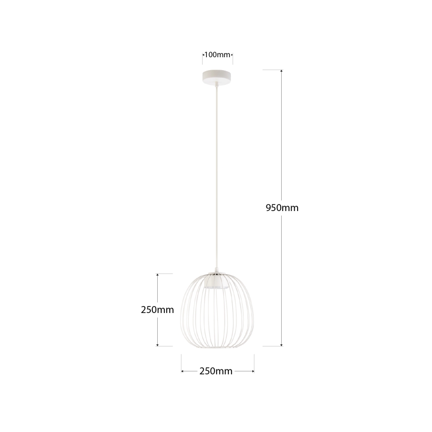 Kábeles csillár OVELLA 1xGX53/10W/230V, átmérő 25 cm, krémszínű