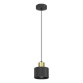 Kábeles csillár PARKLA 1xE27/15W/230V fekete