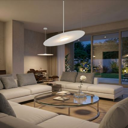 Kábeles csillár PIATTO 1xGX53/15W/230V Ø 55 cm fehér