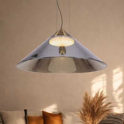 Kábeles csillár PRESTO 1xGX53/10W/230V, átm. 50 cm, arany/füstszürke