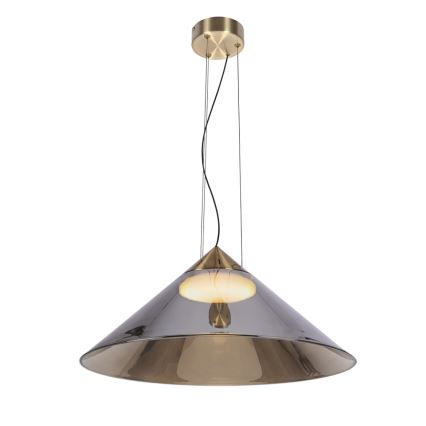 Kábeles csillár PRESTO 1xGX53/10W/230V, átm. 50 cm, arany/füstszürke