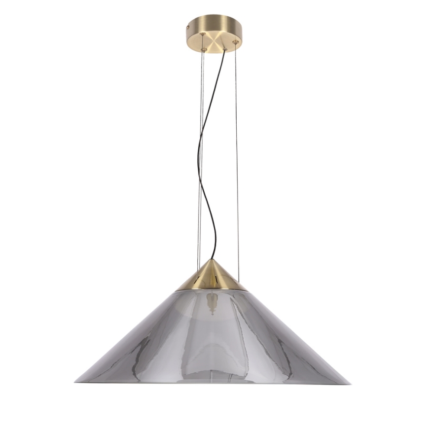 Kábeles csillár PRESTO 1xGX53/10W/230V, átm. 50 cm, arany/füstszürke