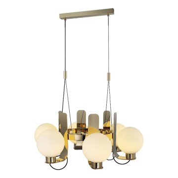 Kábeles csillár REGGIO 6xE27/40W/230V arany