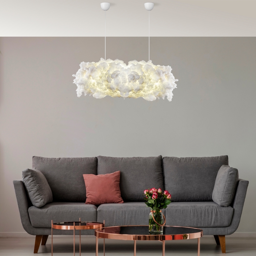 Kábeles csillár SERENE 2xE27/40W/230V fehér