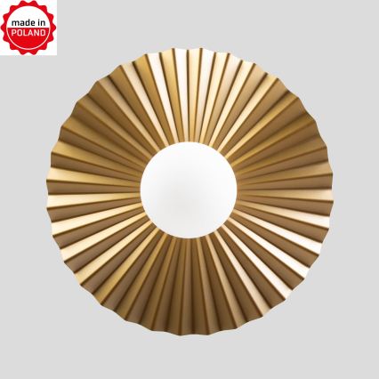 Kábeles csillár SUNPLISS 1xG9/10W/230V, átm. 40 cm, arany/krémszínű