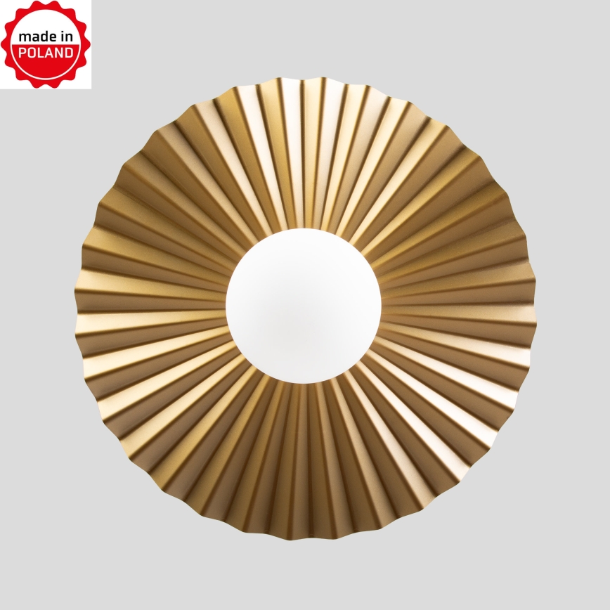 Kábeles csillár SUNPLISS 1xG9/10W/230V, átm. 40 cm, arany/krémszínű