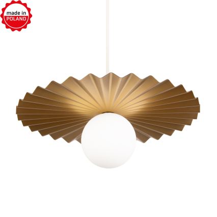 Kábeles csillár SUNPLISS 1xG9/10W/230V, átm. 40 cm, arany/krémszínű