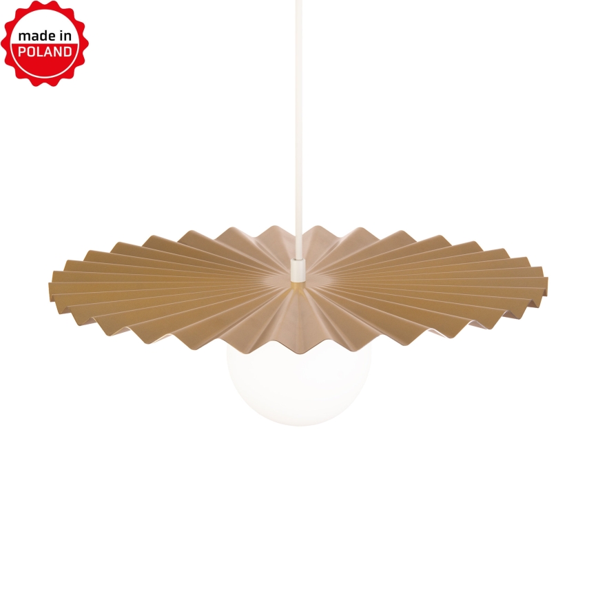 Kábeles csillár SUNPLISS 1xG9/10W/230V, átm. 40 cm, arany/krémszínű