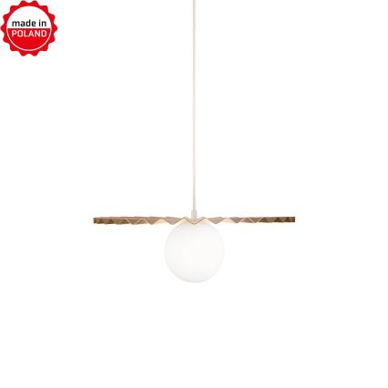 Kábeles csillár SUNPLISS 1xG9/10W/230V, átm. 40 cm, arany/krémszínű