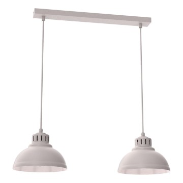 Kábeles csillár SVEN 2xE27/15W/230V krémszínű