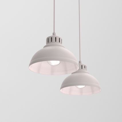 Kábeles csillár SVEN 2xE27/15W/230V krémszínű