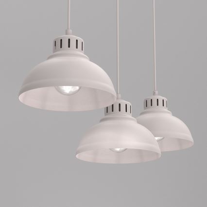 Kábeles csillár SVEN 3xE27/15W/230V krémszínű