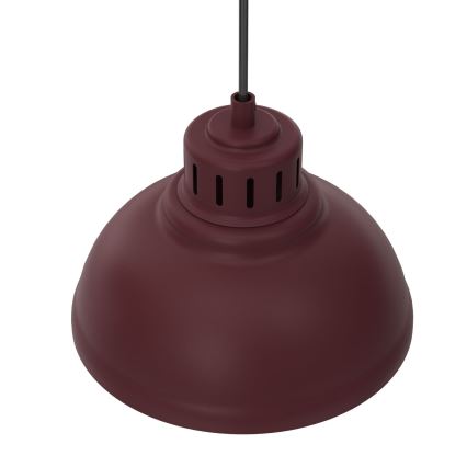 Kábeles csillár SVEN 4xE27/15W/230V bordó