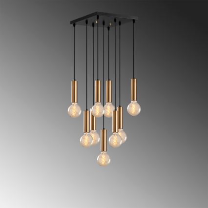 Kábeles csillár TEMPO 9xE27/40W/230V arany