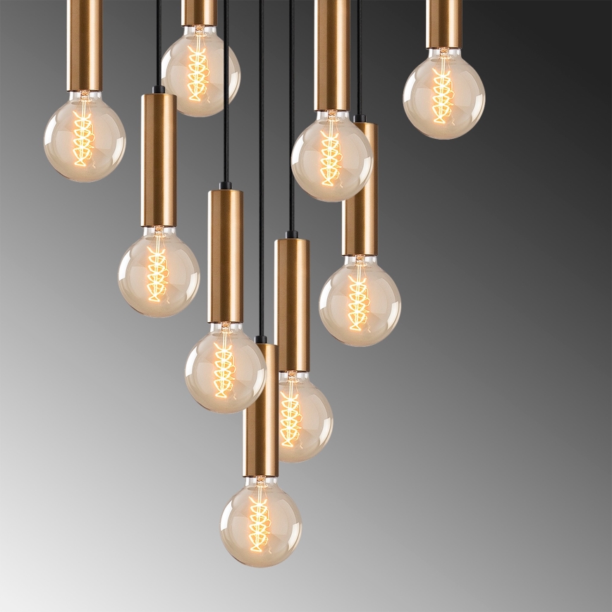 Kábeles csillár TEMPO 9xE27/40W/230V arany