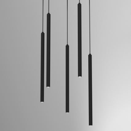 Kábeles csillár YORU 8xG9/8W/230V, fekete