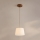 Kábeles függeszték AIDA 1xE27/15W/230V átm. 25 cm tölgy/krémszínű
