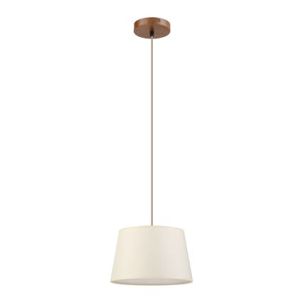 Kábeles függeszték AIDA 1xE27/15W/230V átm. 25 cm tölgy/krémszínű