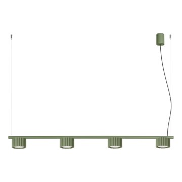 Kábeles függeszték AURA 4xGX53/10W/230V zöld