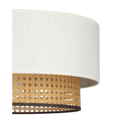 Kábeles függeszték NATIA 1xE27/60W/230V átm. 45 cm fehér/barna