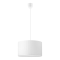 Kábeles függeszték SIRJA PLISADO 1xE27/15W/230V, átm. 35 cm, fehér