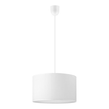Kábeles függeszték SIRJA PLISADO 1xE27/15W/230V, átm. 35 cm, fehér
