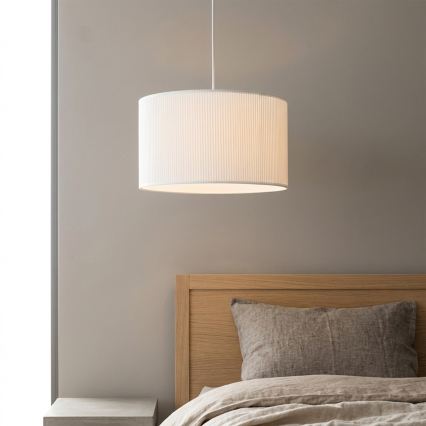 Kábeles függeszték SIRJA PLISADO 1xE27/15W/230V, átm. 35 cm, fehér