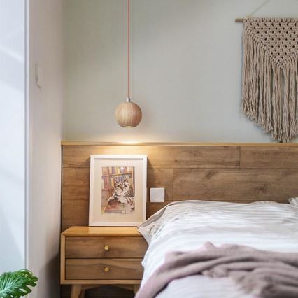 Kábeles függőlámpa 1xGU10/10W/230V Ø 11 cm tömör kőris