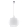 Kábeles függőlámpa BALL 1xE27/15W/230V Ø 30 cm fehér/fényes króm