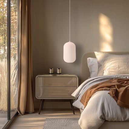 Kábeles függőlámpa CRESTO 1xE27/40W/230V fehér