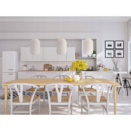 Kábeles függőlámpa CRESTO 1xE27/40W/230V fehér