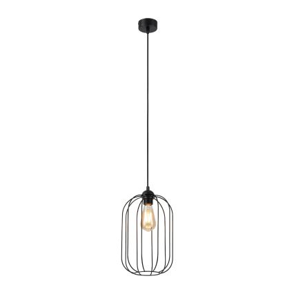 Kábeles függőlámpa DESTELLO 1xE27/15W/230V, átm. 21 cm, fekete
