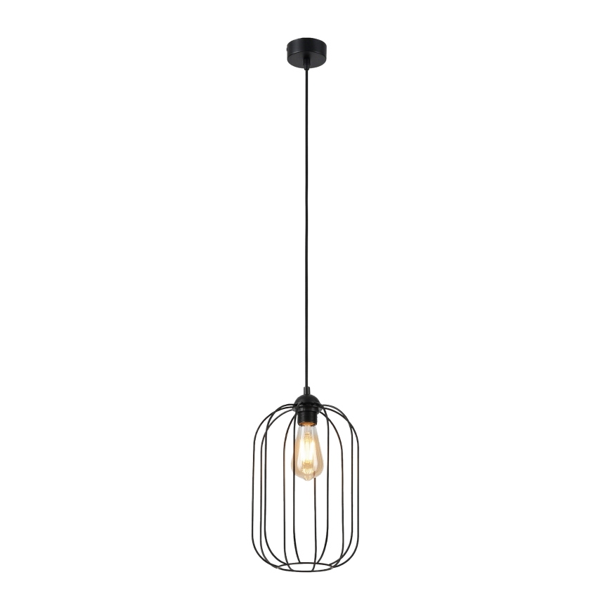 Kábeles függőlámpa DESTELLO 1xE27/15W/230V, átm. 21 cm, fekete