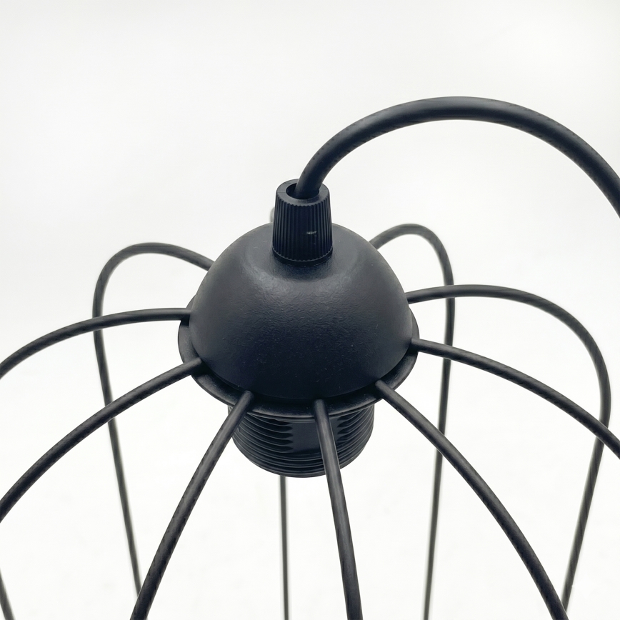 Kábeles függőlámpa DESTELLO 1xE27/15W/230V, átm. 21 cm, fekete