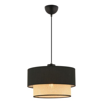 Kábeles függőlámpa ECHO 1xE27/60W/230V fekete/bézs