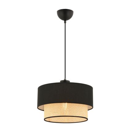 Kábeles függőlámpa ECHO 1xE27/60W/230V fekete/bézs