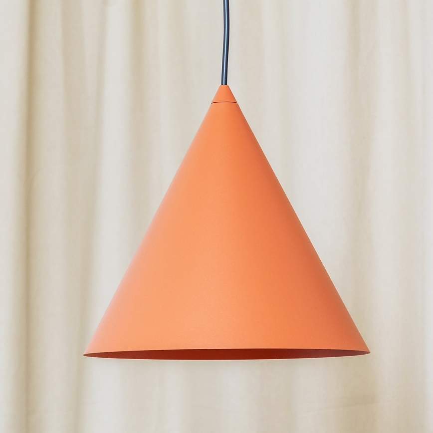 Kábeles függőlámpa ETNA II 1xE27/15W/230V, átmérő 25 cm, narancssárga