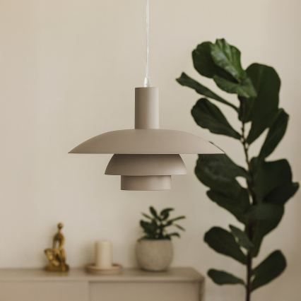 Kábeles függőlámpa FERRO 1xE27/15W/230V szürke