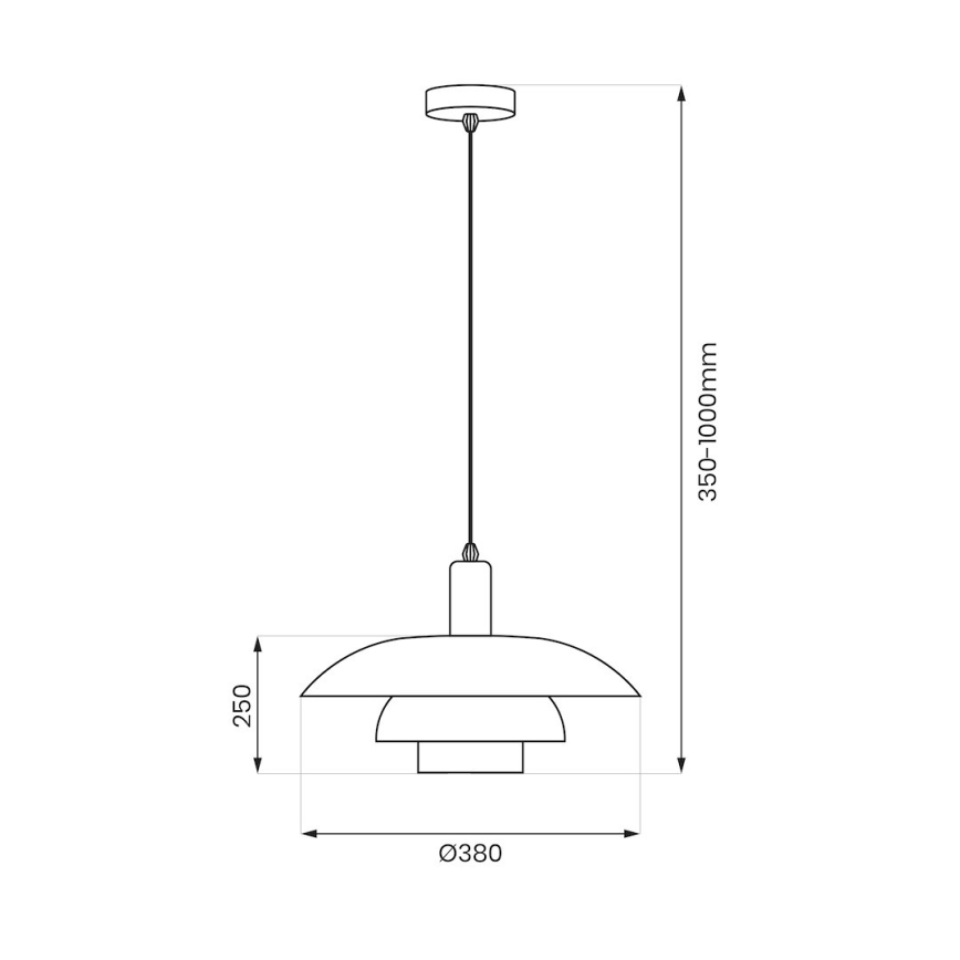 Kábeles függőlámpa FERRO 1xE27/15W/230V szürke