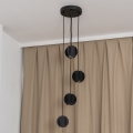 Kábeles függőlámpa GAMBIT 4xGU10/10W/230V fekete