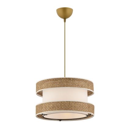 Kábeles függőlámpa HALO 1x E27/60W/230V krémszínű/bézs