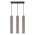 Kábeles függőlámpa LUNGOMARE 3xGU10/10W/230V matt króm
